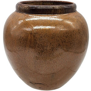 Vintage Fulper Pottery Brown Glazed Vase